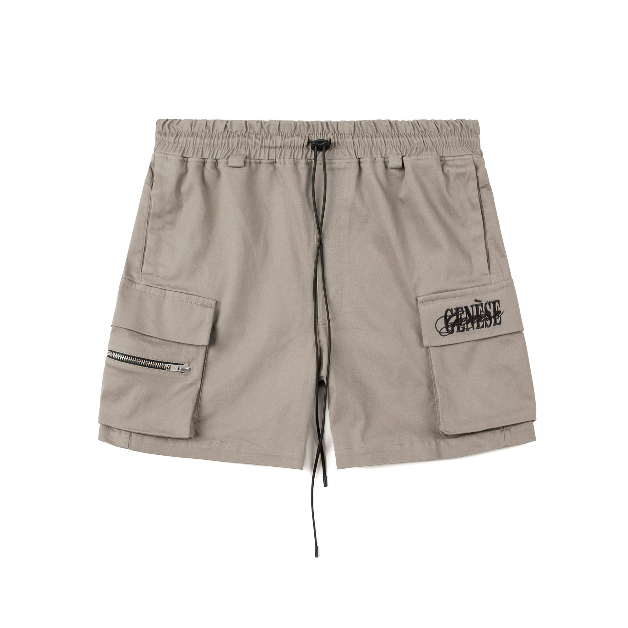 double_logo_caro_shorts_brown