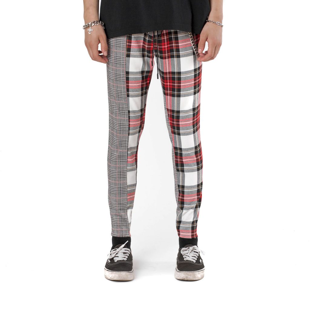 Split Rear Pants Split Pants - Red/White - Genèse